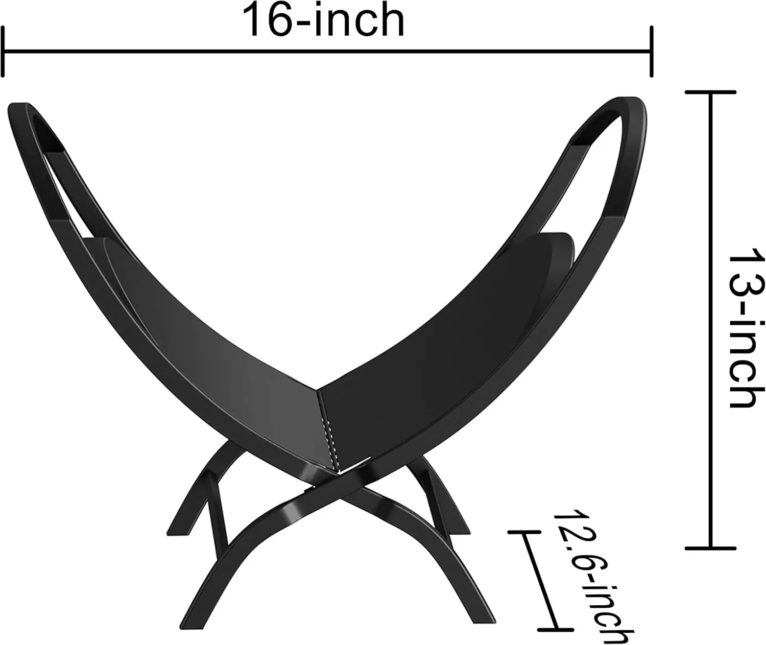 حامل سجل الموقد قابل للطي رف الحطب الداخلي، رف الحطب الخارجي، رف التراص، رف تخزين للحطب بواسطة