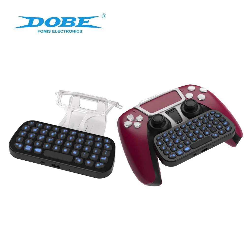 Clavier de jeu sans fil 3.0 avec haut-parleur intégré, manette de jeu Dualwhip, mini clavier, 3.5mm, PS5 PlayStation 5