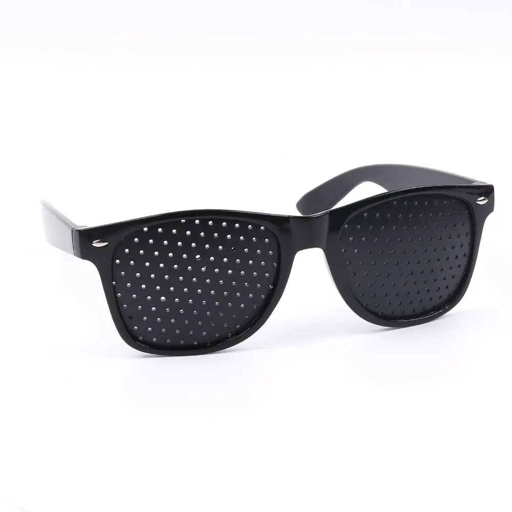 

Fashion Relieve Pinhole Glasses Men Corrective Anti-Fatigue Myopia Glasses Reading Black Frame Protector Eyesight Improve Vision