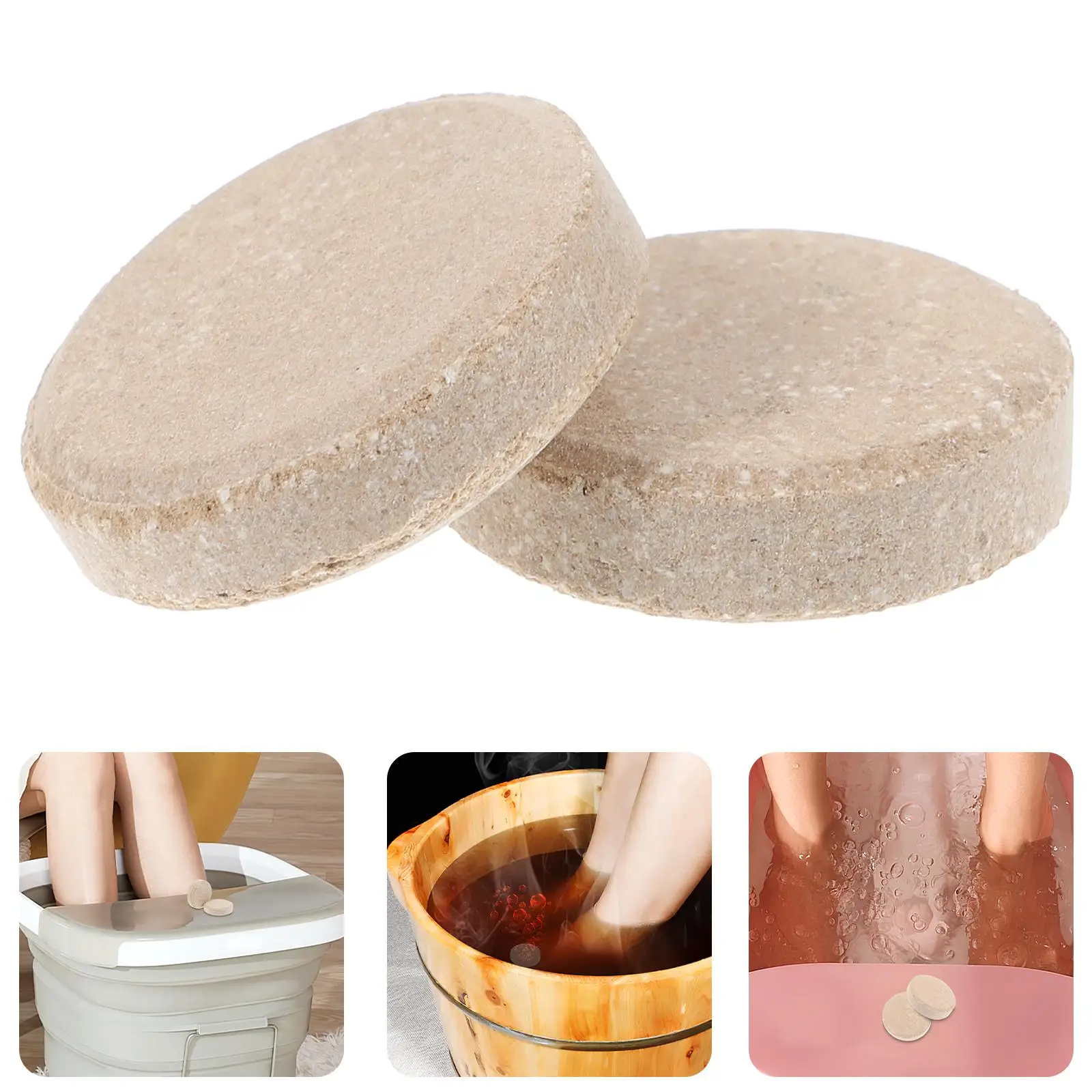 10 pçs comprimidos de imersão de pés profissional gengibre pé embeber portátil tratamento de banho de pés fatias ferramentas de cuidados com os pés amaciamento da pele