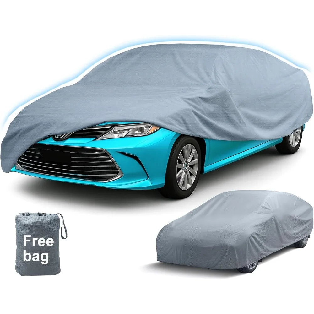 

All-Weather Waterproof Breathable Car Covers for Sedans, Indoor and Outdoor Use, Fits 196"-205"