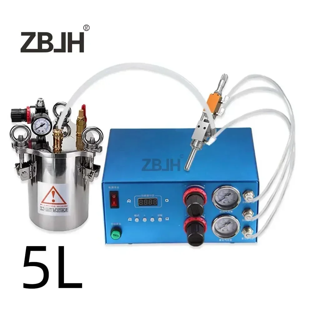 High frequency spray dispensing set 1pcs 5L stainless steel pressure tank + 1pcs spray valve + 1pcs automatic atomization