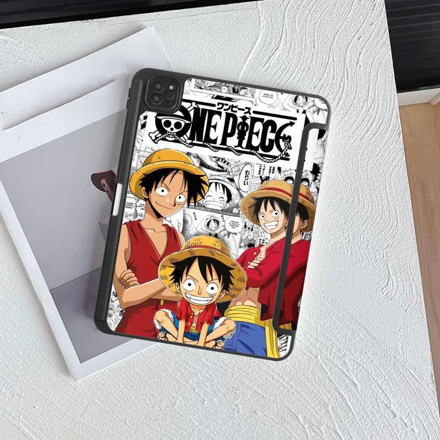 Cartoon One Piece Tablet Case For iPad Pro 2025 Air 4 5 M3 M2 M4 11inch Pro 11 10 9 8 7 th 12.9inch Mini 6 7 Holder Cover