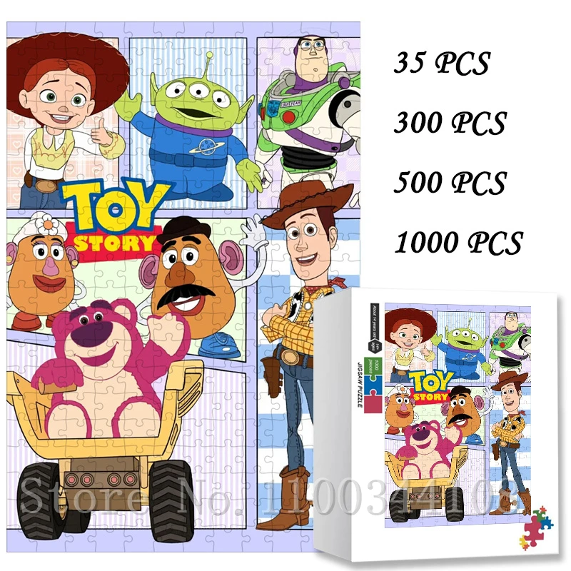 Disney Toy Story Jigsaw Puzzles for Adults Stress Relief Toys Children Training Observation Endurance Intelligence Game Toy