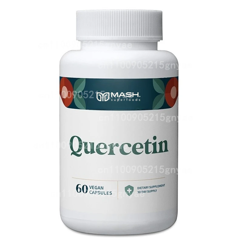 

Quercetin Contains Bromelain,quercetin,vitamins C and D3, Zinc, and Elderberry, Lung Immune and Respiratory Supplements Capsule