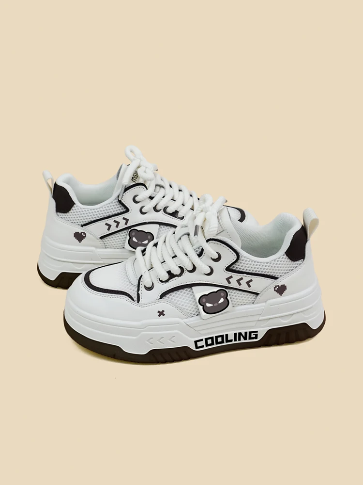 Spring/summer New Thick Sole Breathable Mesh Panel Shoes For Girls Lolita Versatile Trendy Cool Student Casual Sports Shoes