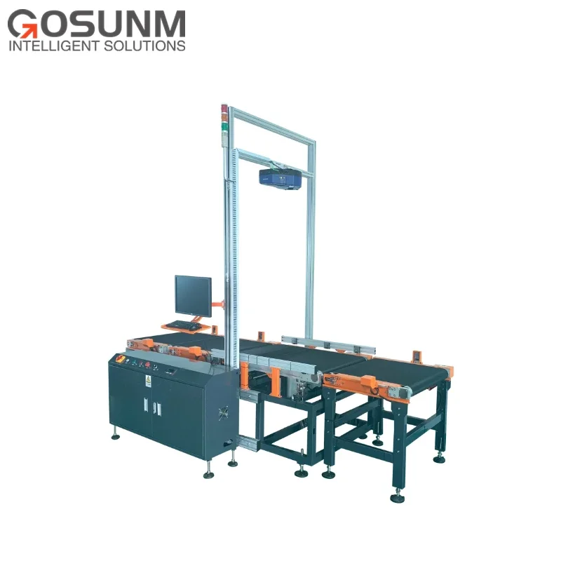 Efficiency Parcel DWS system fast scan 3d volume camera measuring Dimensioning Weighing Scanning Sorting Machine