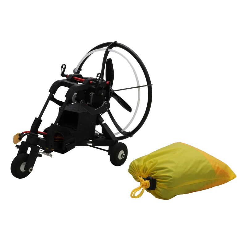 1 Set Wingspan 1.8 Meters 2306 Brushless Motor RC Engine Paramotor Kit 30 D Nylon Parachute Head Wheeled Paragliding Paraglider