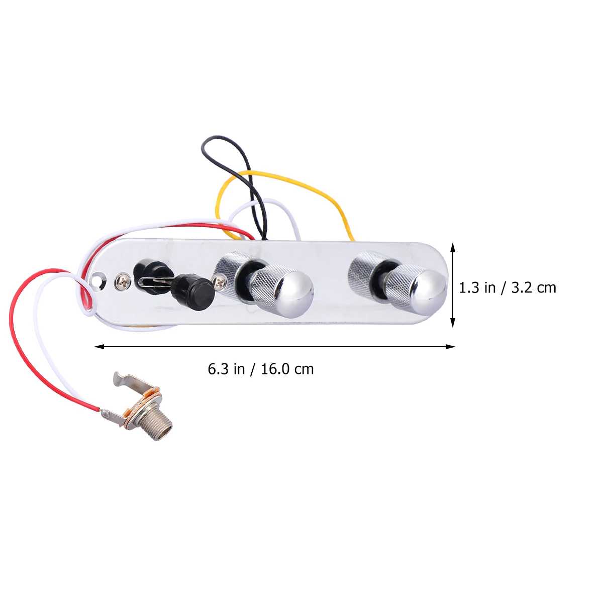 

Guitars Control Board Plate Compatible for Telecaster Wiring Harness Metal Silver