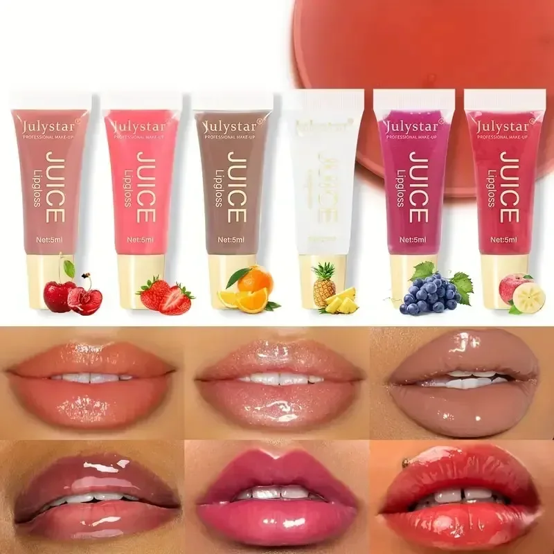 Waterige Kristalheldere Jelly Lip Olie Lippenbalsem Vochtinbrengende En Gladde Lip Lijnen Gelei Puit Lipgloss Glas Lip Fruit Geur