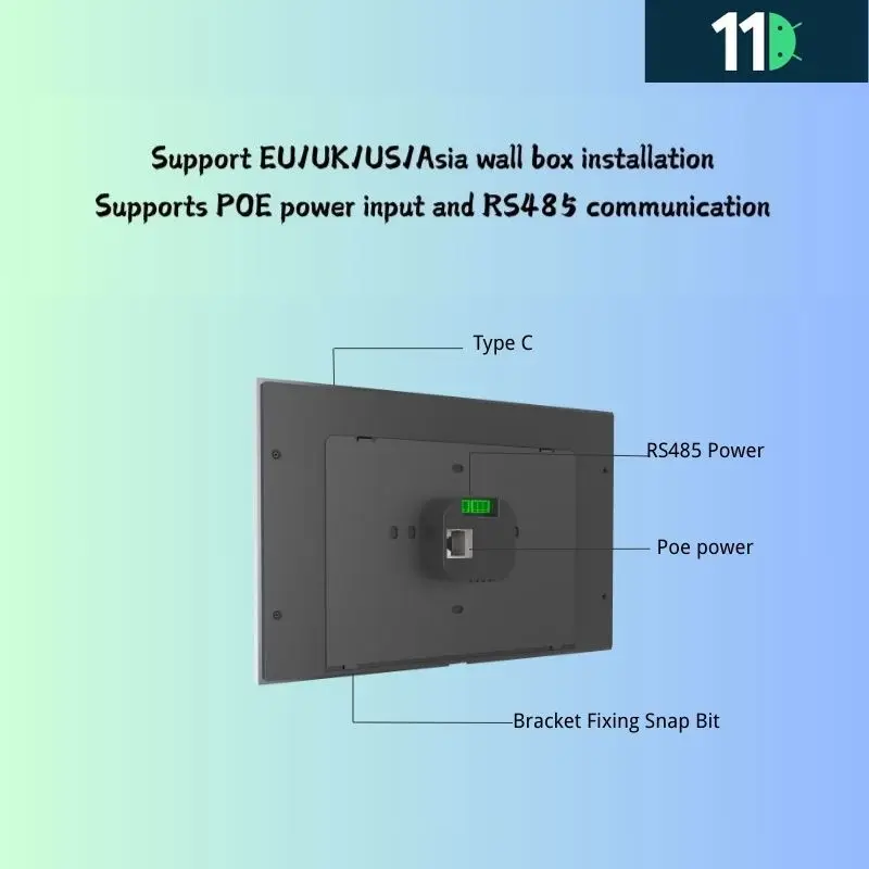 Newest10.1 Android smart home hub smart central control screen Smart hotel Touch Temperature Control display Wall Central POE