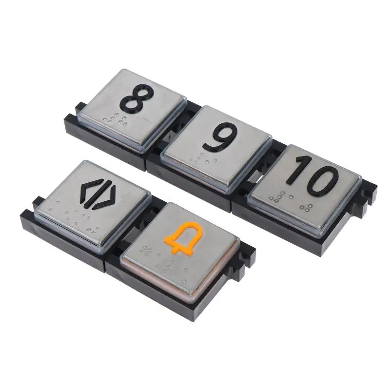 Elevator Press Button with Braille Numeral Direction Keys Replacement Part for 3600 5500 Elevator Maintenance