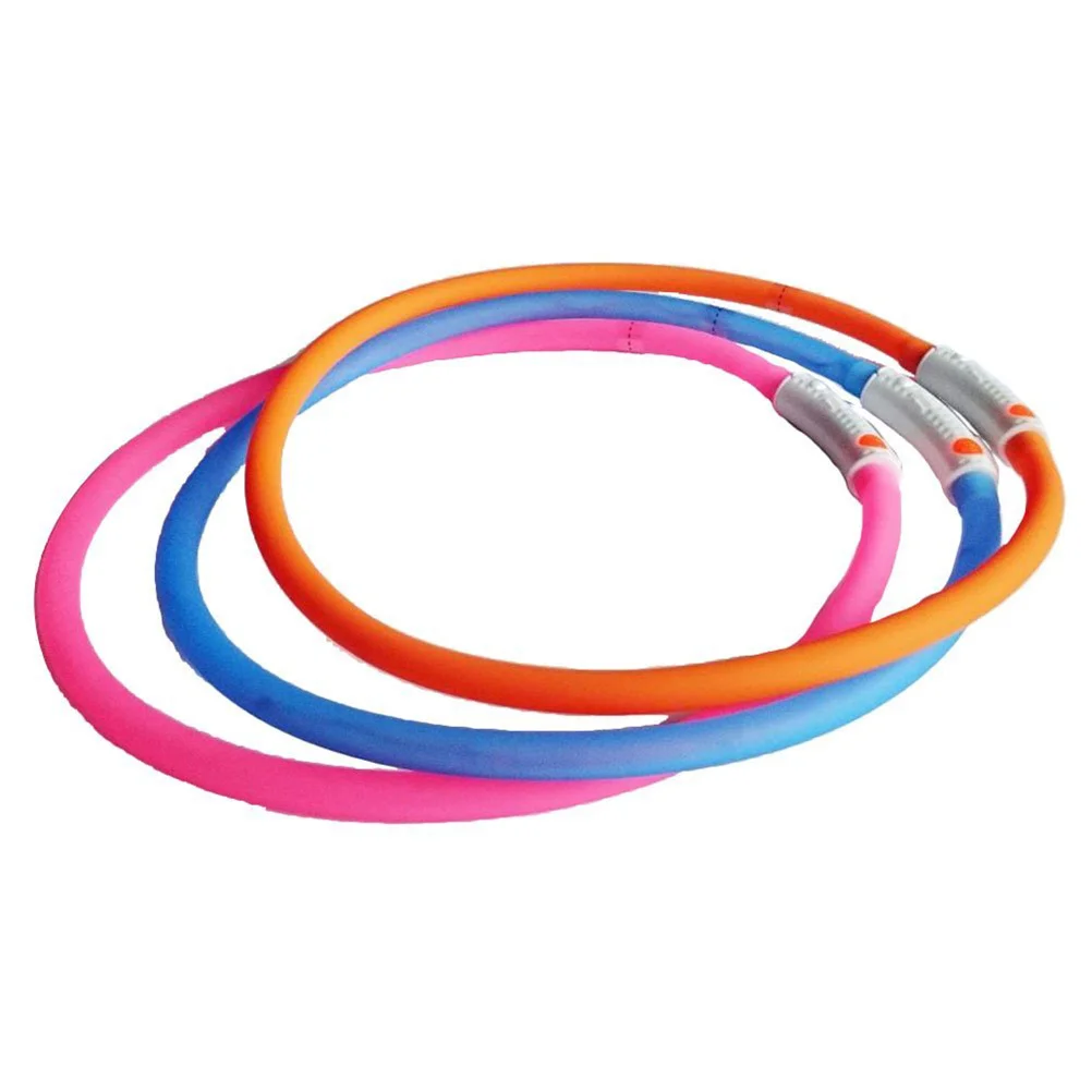 

Adjustable Rechargeable White LED Pet Collar Modes for Night Safety Improved Visibility Dog Cat LED Dog Collar