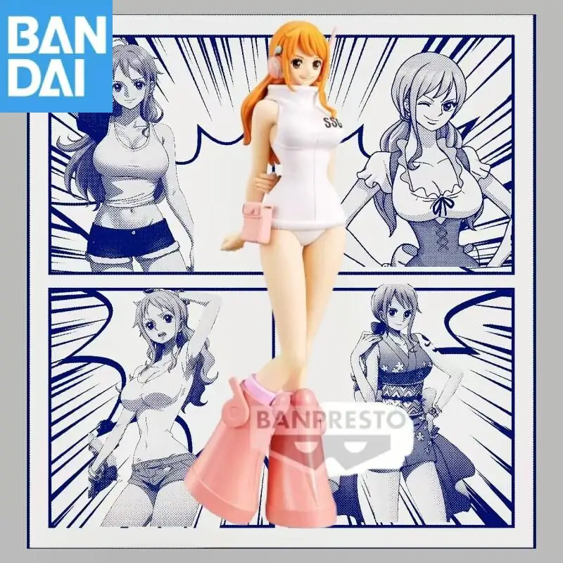 

Bandai Original Banpresto One Piece DXF The Grandline Series Egghead Nami PVC Anime Action Figure Model Collectible Toys Gifts
