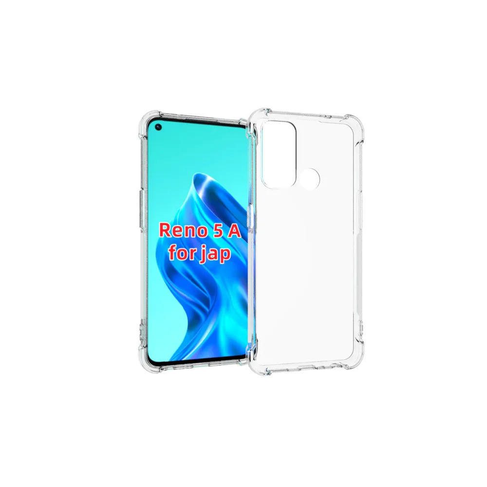 For OPPO Reno 5A For Japan 5 A Silicon Soft TPU Airbag Phone Case Cover Transparent Anti-knock Original Phone Shell Fundas Capa