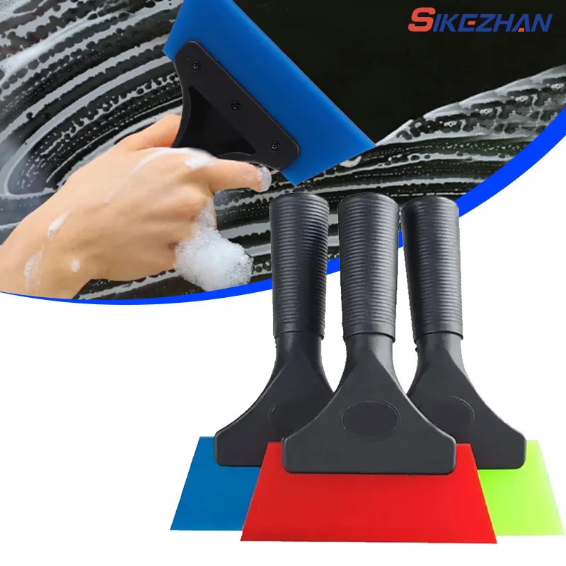 Non-Scratch Soft Silicone Handy Squeegee Car Water Window Wiper Snow Clean Scraping Tool Film Scraper Car Cleaning Accessories