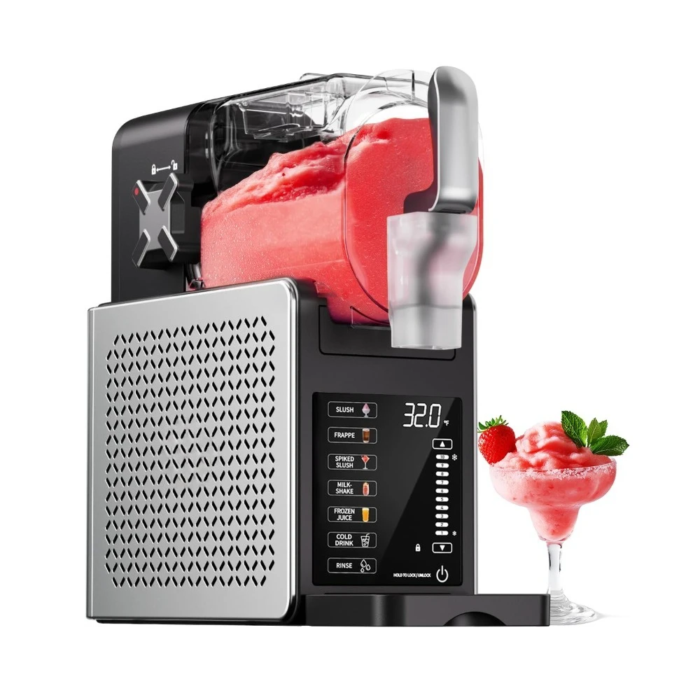 آلة Slushie مع تقنية QuickChill 6 برامج محددة مسبقًا لا حاجة إلى ثلج 92oz صانع المشروبات المجمدة لـ Margaritas