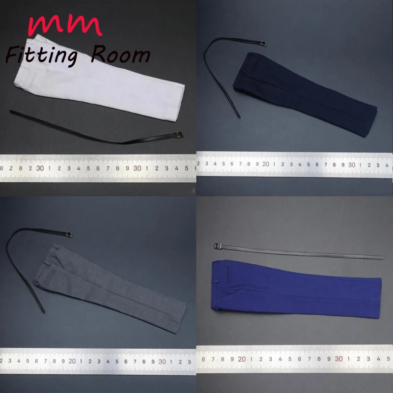 

1/6 Scale male doll clothes color western pants with belt fit 12'' soldier action figure body