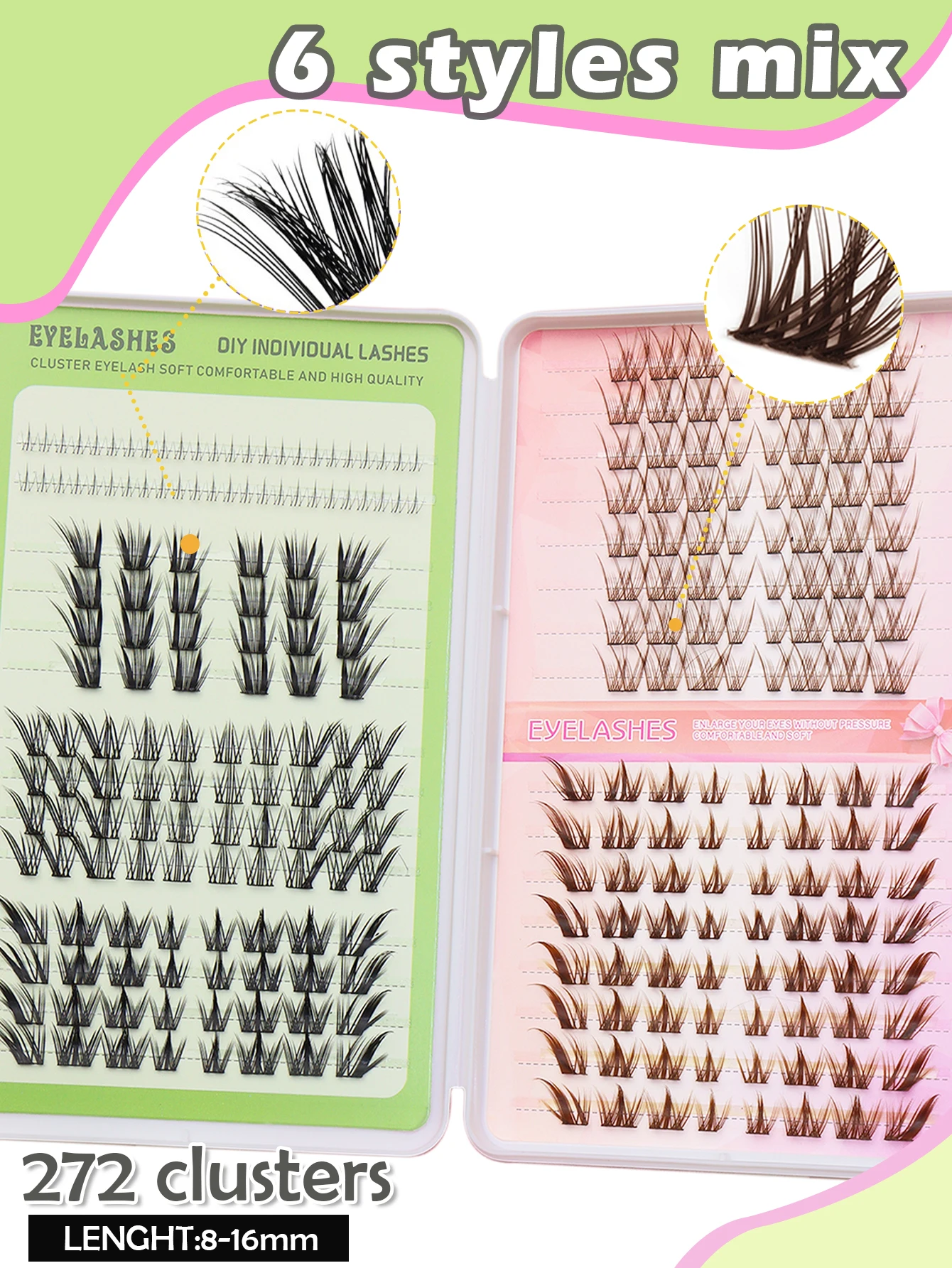 

Смешанные стили, натуральный дизайн, увеличенная вместимость, 272 пучка, для путешествий, с наклонной конструкцией, удлиненный хвост, удобный в ношении.