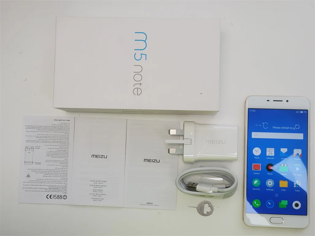 هاتف Meizu M5 NOTE 5.5 Inch 1920x1080 النسخة العالمية الأصلية 3GB 32GB Mediatek MT6755 Helio P10 ثماني النواة 4G