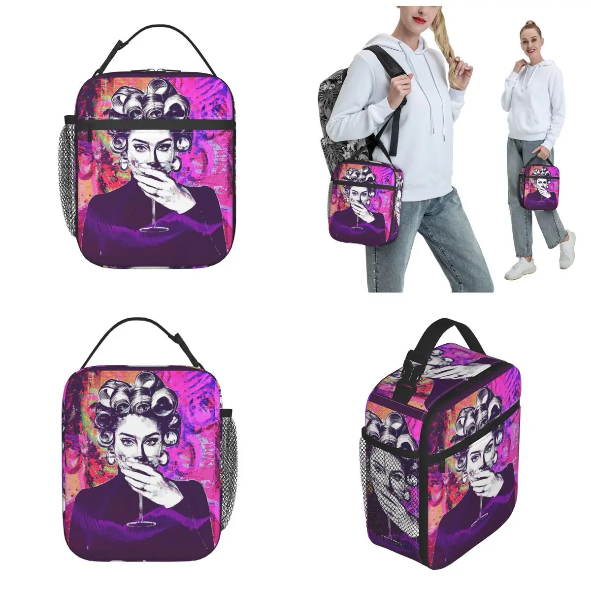 Adele Pop Singer Accessories Insulated Lunch Bag For School Office Food Box Leakproof Thermal Cooler Lunch Boxes