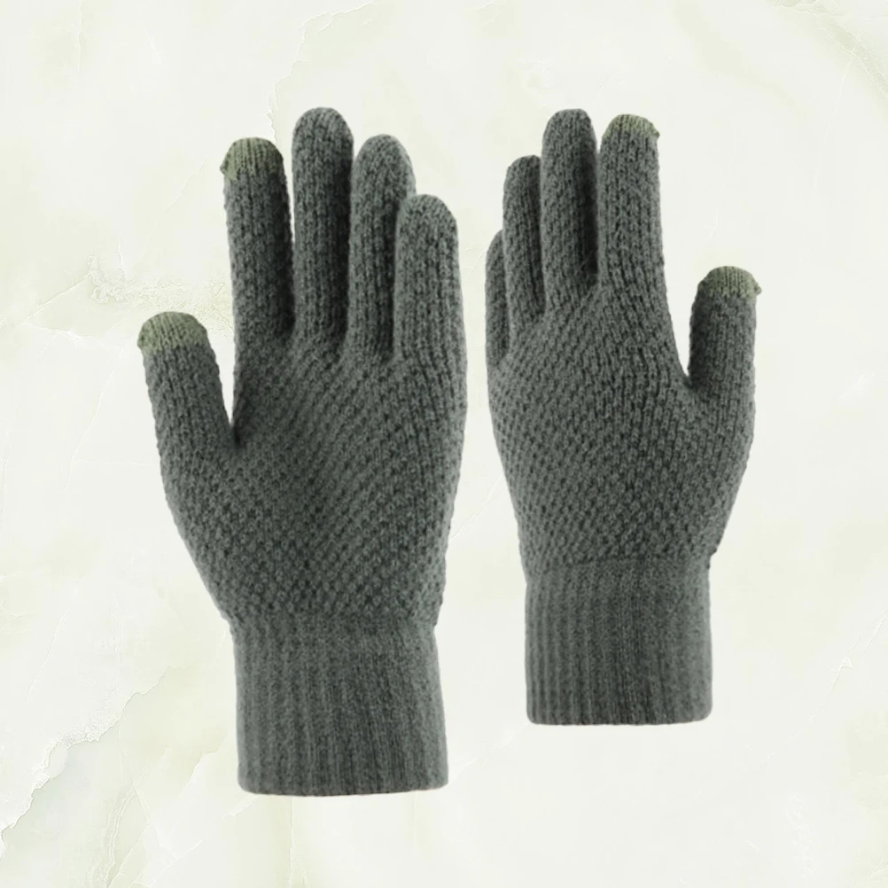 

Touch Screen Gloves Gloves Knitted Mitten Finger Gloves Winter Gloves Male Gloves