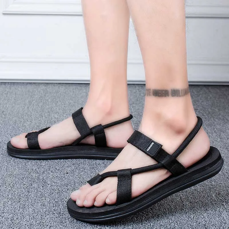 

Simple Design Everyday Couple's Woven Strap Sandals, Comfortable and Durable Casual Shoes for Beach Walks