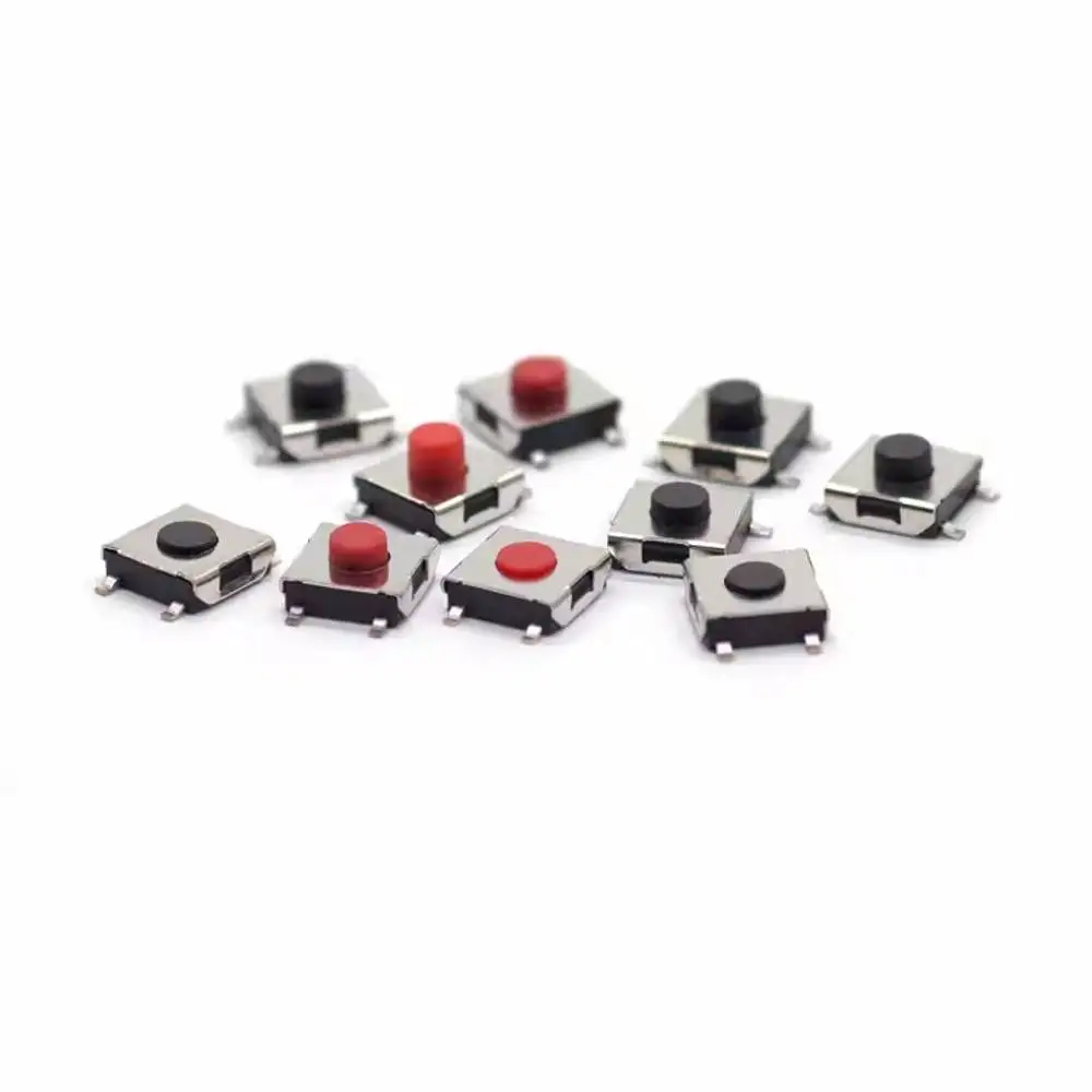 Imagem -05 - Micro Interruptor de Botão Smd Vermelho Preto Azul Branco Smd 62x62x25 62x62x3. 4. 5. Milímetros 1000 Peças