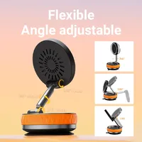 Universal Magnetic Wireless Charger Foldable Vacuum Car Mount 360 Degree Rotation Stand for iPhone Samsung Gym Bath Mirror