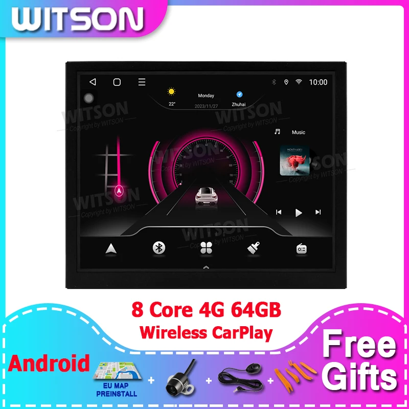 WITSON 8.4‘’ Android 13 Car Multimedia For JEEP RENEGADE 2018-2023 Dodge RAM 1500/2500/3500 2013 Durango 2014 Navigation Stereo