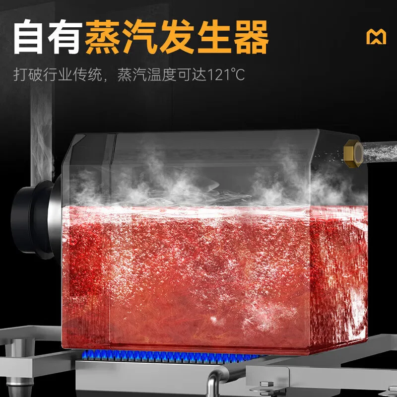 Пароварка для морепродуктов Коммерческая газовая трехдверная электрическая пароварка Пароварка