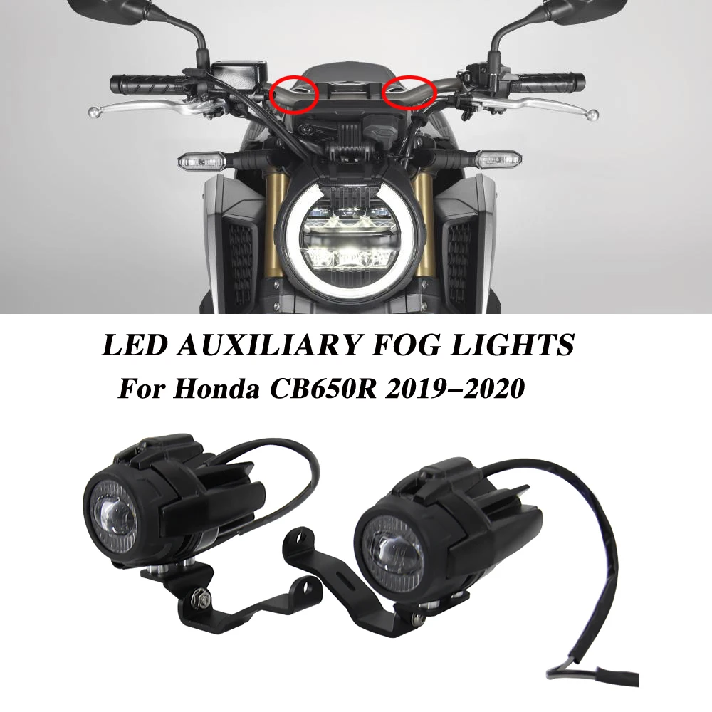 

Motorcycle Fog Lights For Honda CB650R CB 650 R 2019 2020 LED Auxiliary Fog Light Assemblie Driving Lamp 40W