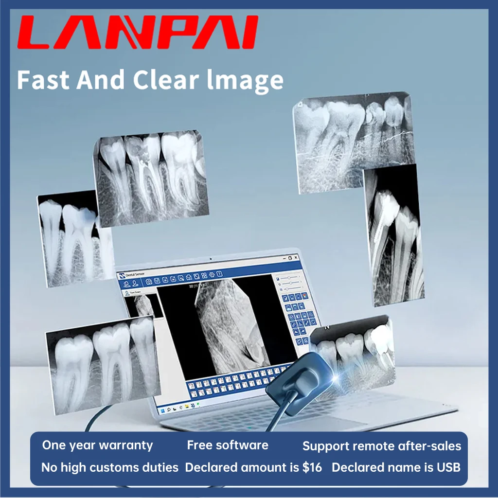 Lanpai Dental Radiovisograph Sensor Rx Digital portable x-ray Sensor With 13 Language Rvg Dentistry