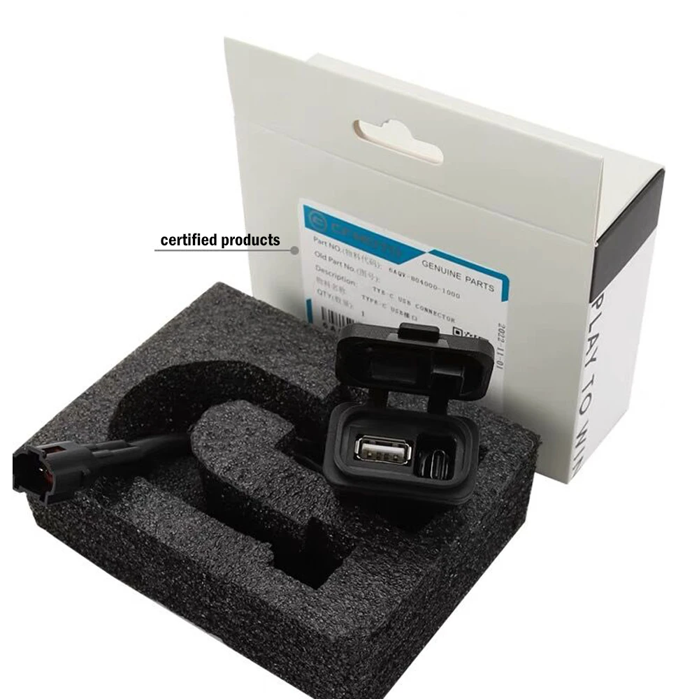 For CFMOTO 450SR 800nk original modified impulse Port CF400-6 USB Power interface socket 250SR 2023