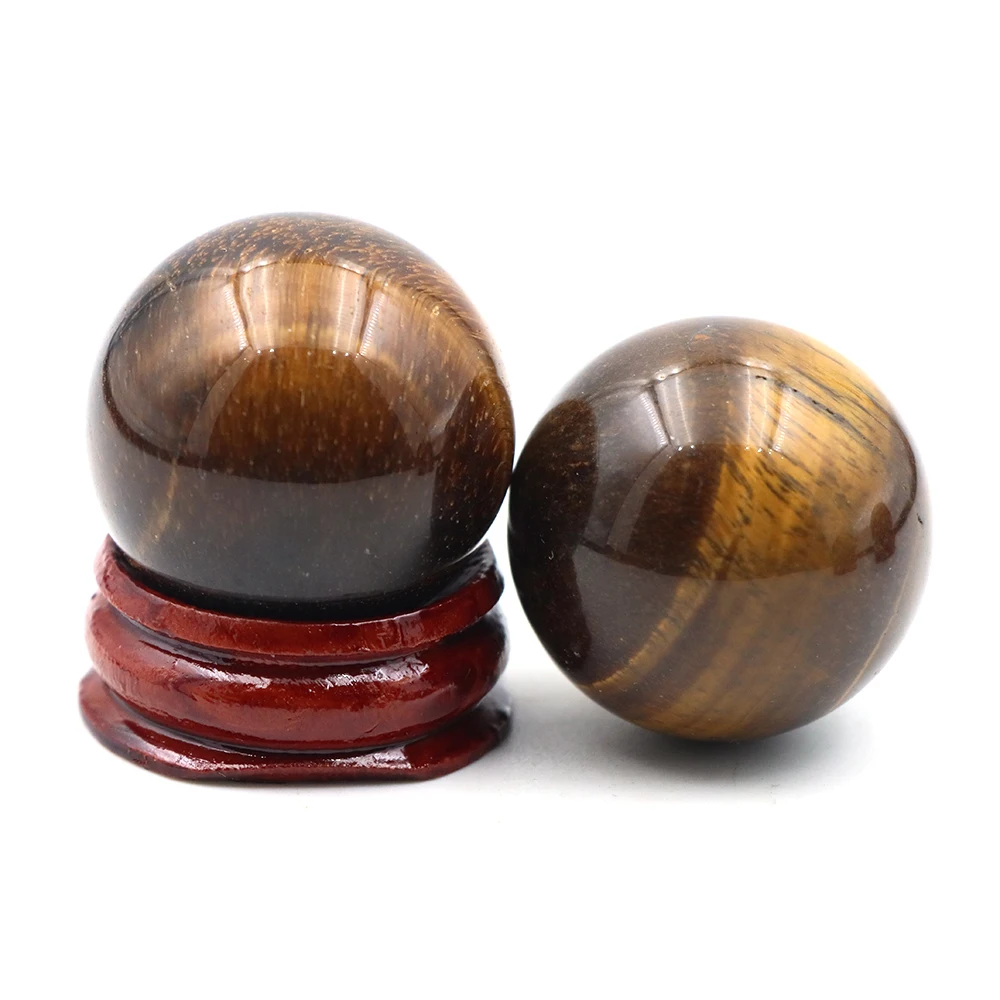 30 مللي متر عين النمر الطبيعي كرة مستديرة غلوب المجال الأحجار الكريمة المجال فنغشوي ويكا شقرا تدليك ديكور المنزل هدايا كريستال رائعة