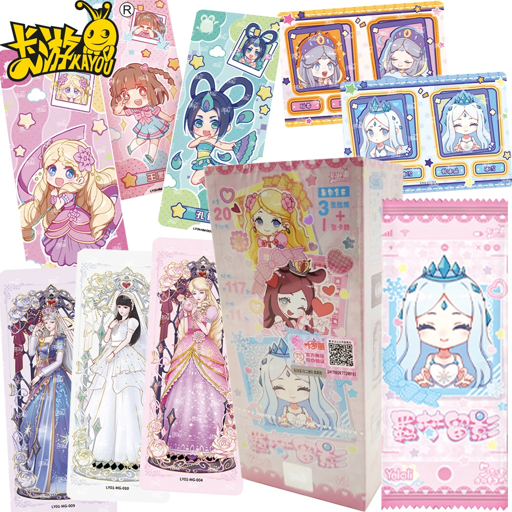 

Genuine Kayou Ye Luoli Collection Cards Animated Pretty Girl Visual Exquisite Art Elegant Romantic Sticker Cards Birthday Gift