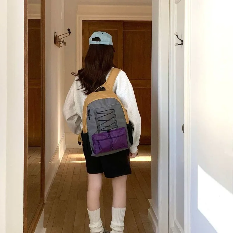 

Осень/зима 2022, новый рюкзак для пар с высоким вырезом, легкий водонепроницаемый рюкзак большой емкости для походов на открытом воздухе, школьная сумка