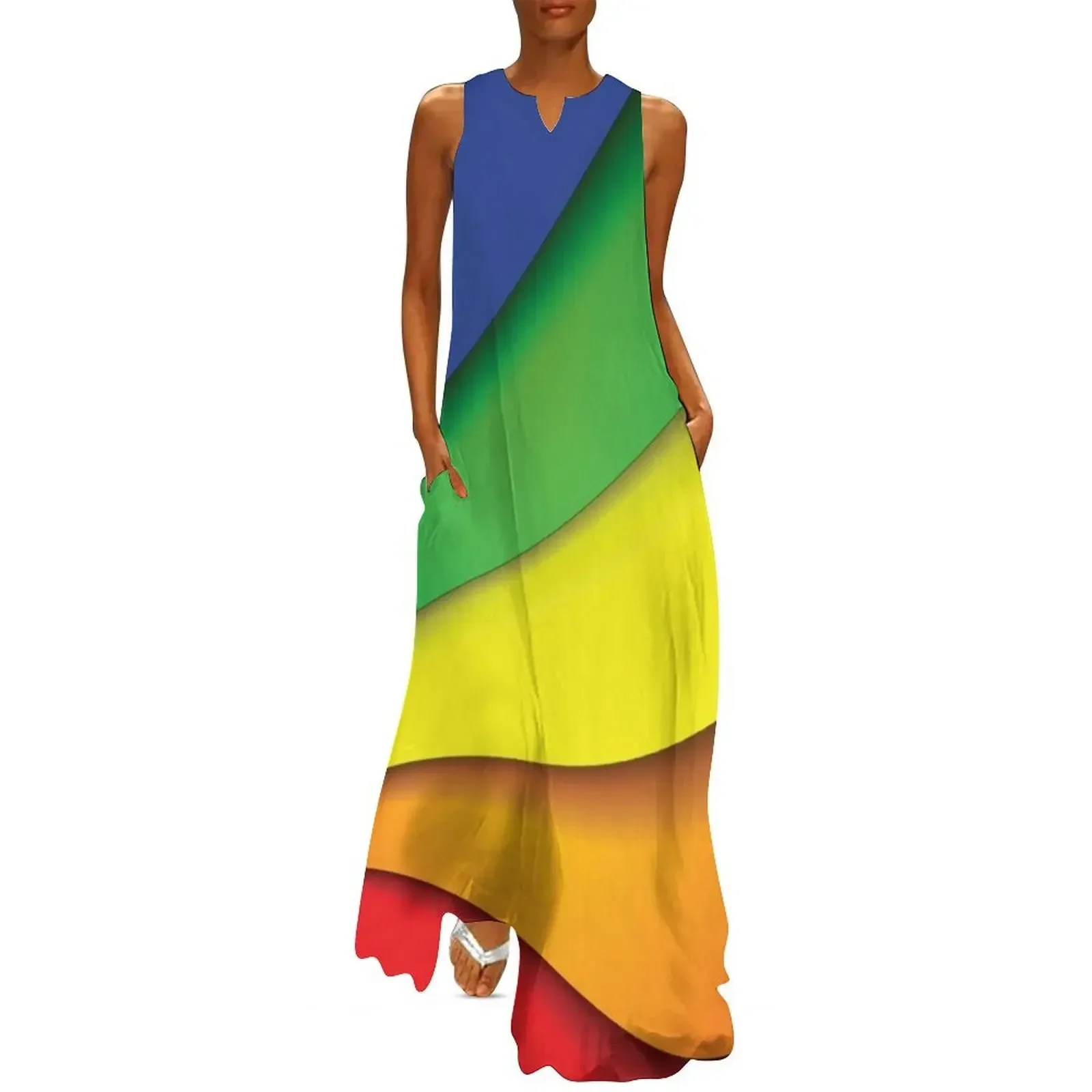 

RAINBOW SWIRL Pop Art Long Dress clothes bandage dress dresses summer luxury woman party dress