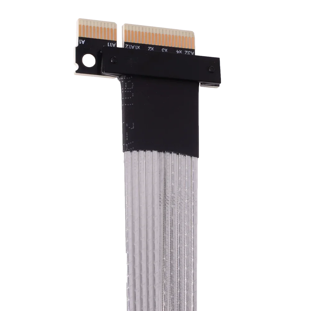 PCIe 4.0 X4 to M.2 NVMe Extension Cable 2280 Standard Size SSD Adapter Card Riser Full Speed 64Gbps Support for PCIe 4.0 X4