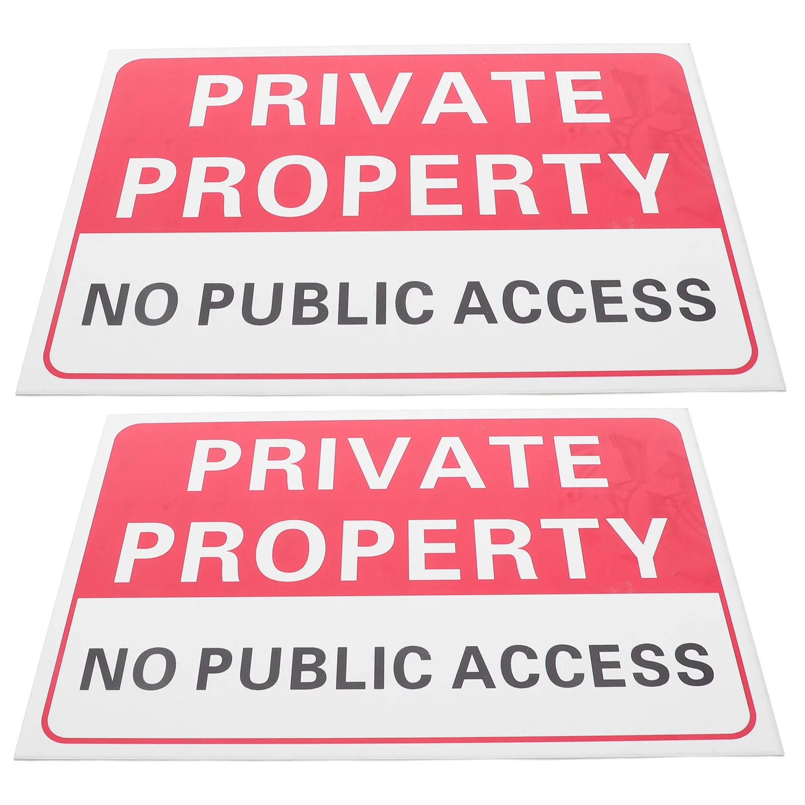 2Pcs Keep Out Sign Outdoor Warning Sticker Weather Resistant No Entry Decal for Home Security Private Land Protection Sign