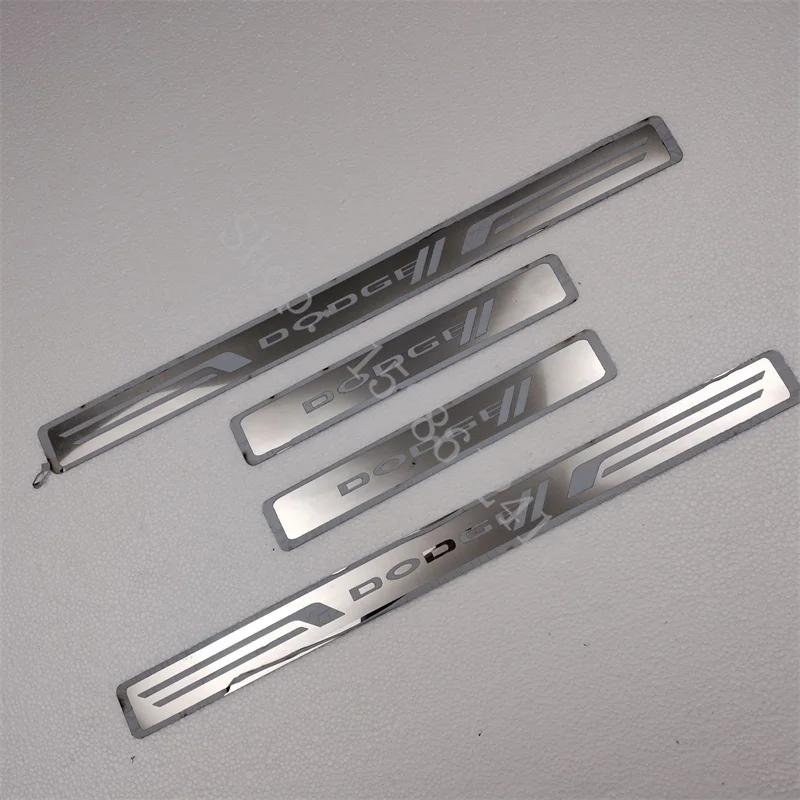for Dodge Journey JUCV 2009-2016 Door Sill Scuff Plate Kick Guard Pedal Threshold Step Protector Stainless Car-styling