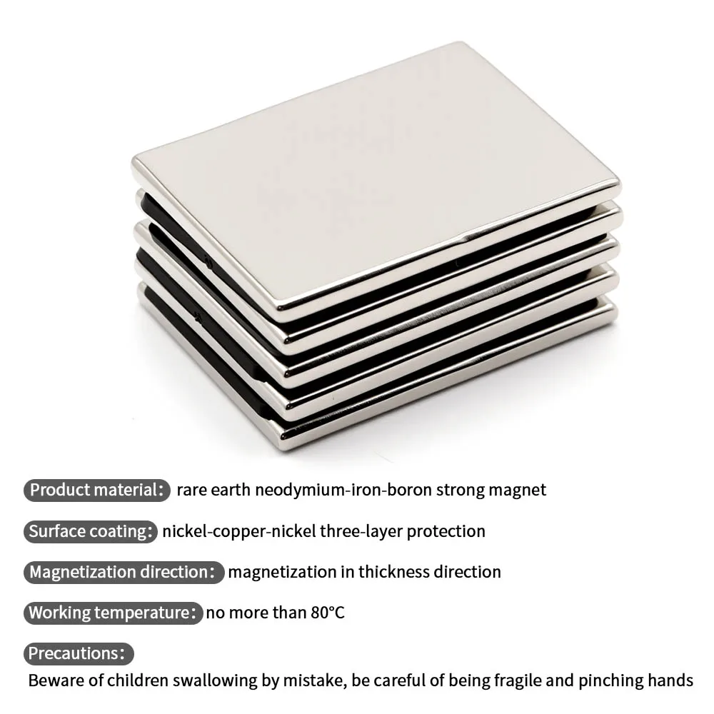40x30x3mm Super Strong Neodymium Magnet N35 NdfeB Permanent Magnetic imanes Block Powerful Magnets Refrigerator image 3