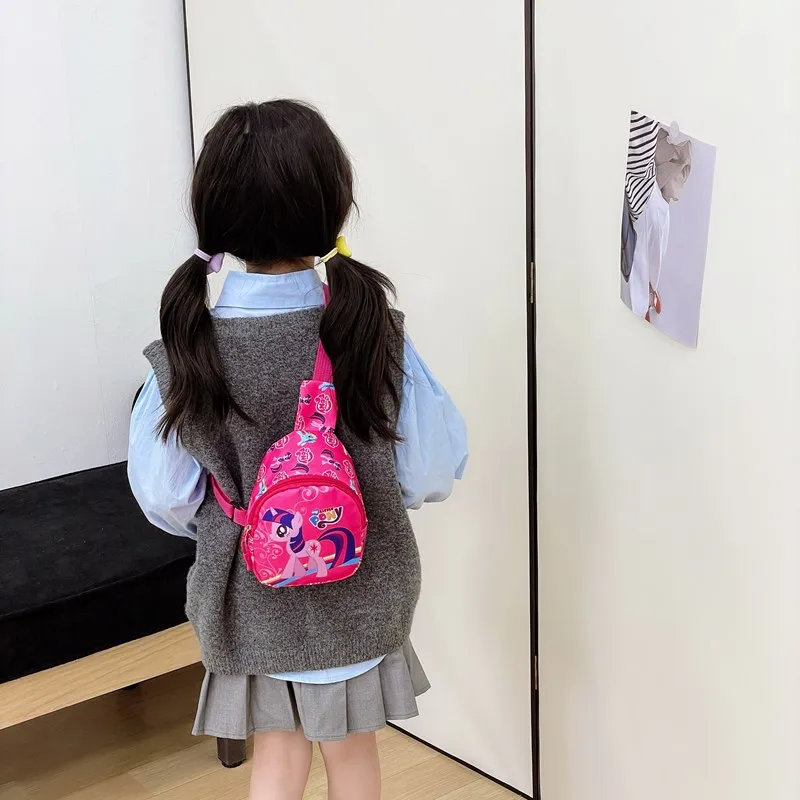 حقائب كروس ماي ليتل بونيز للفتيات على شكل وحيد القرن حقيبة كتف لطيفة للرياضة في الهواء الطلق وحقيبة صدر للسفر ومحفظة للعملات المعدنية هدية