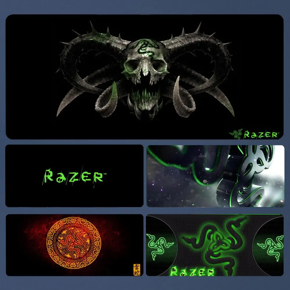 

R-Razer Mousepad Large Gaming Mouse Pad LockEdge Thickened Computer Keyboard Table Desk Mat