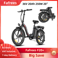 Fafrees F20+ Electric Bike Foldable 36V 20Ah 720Wh All-terrain Compact City Off-road 20 Inch Fat Tires Folding E-bike 7-speed