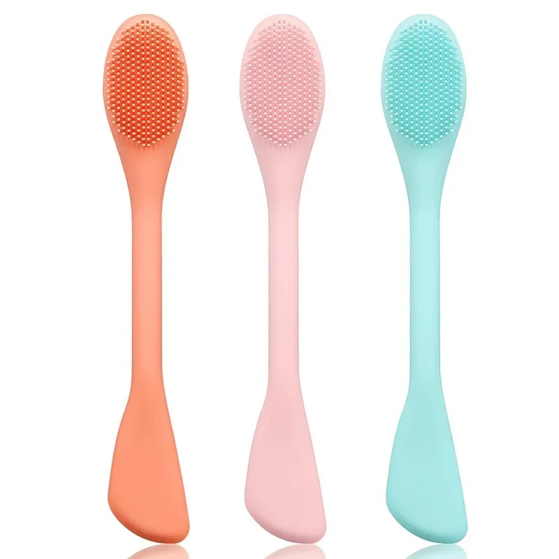 Brosse à Double tête pour masque Facial, pinceaux de maquillage pour les yeux, soins de la peau, applicateur de masque cosmétique, outils, livraison directe, TSLM1