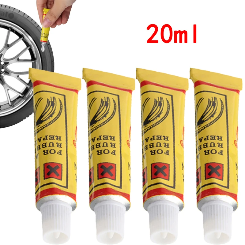 Car Tire Repairing Glue Tyre Inner Tube Puncture Portable Repairing Glues Motorcycle Bike Universal Car Repair Tool MotoTools