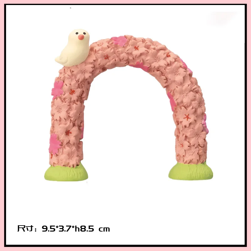 Creatieve Regenboog Kat Actiefiguren Zomer Pruimenregen Serie Miniatuur Fotografie Prop Ornament Accessorie Auto Interieur Desktop