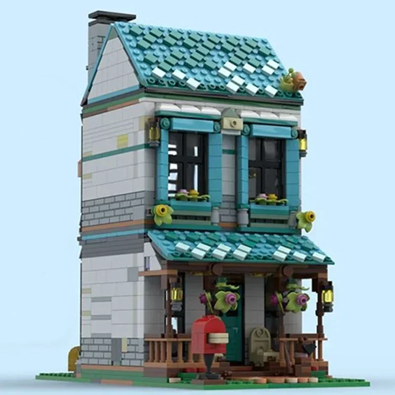 التقنية Moc الطوب مدينة عرض الشارع نموذج Cozier المنزل وحدات اللبنات دمى هدايا للأطفال لتقوم بها بنفسك مجموعات تجميع #5