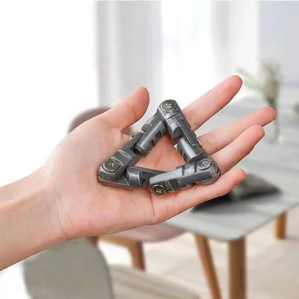 Nova corrente de metal edc brinquedo fidget adulto antiestresse alívio do estresse exercitador de mão criativo brinquedos para autismo tdah descompressão